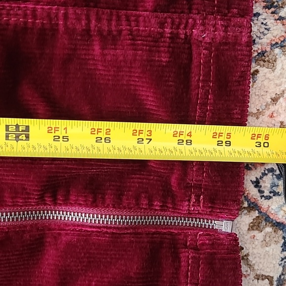 SO BRAND WOMENS JUNIOR PLUS BEAUTIFUL BURGUNDY CORDOROY JUMPER/PENAFORE XXL - Picture 14 of 16